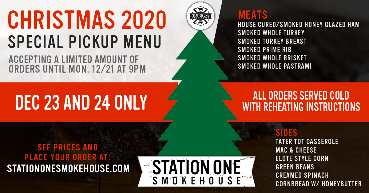 Christmas 2020 Special Menu Now Available