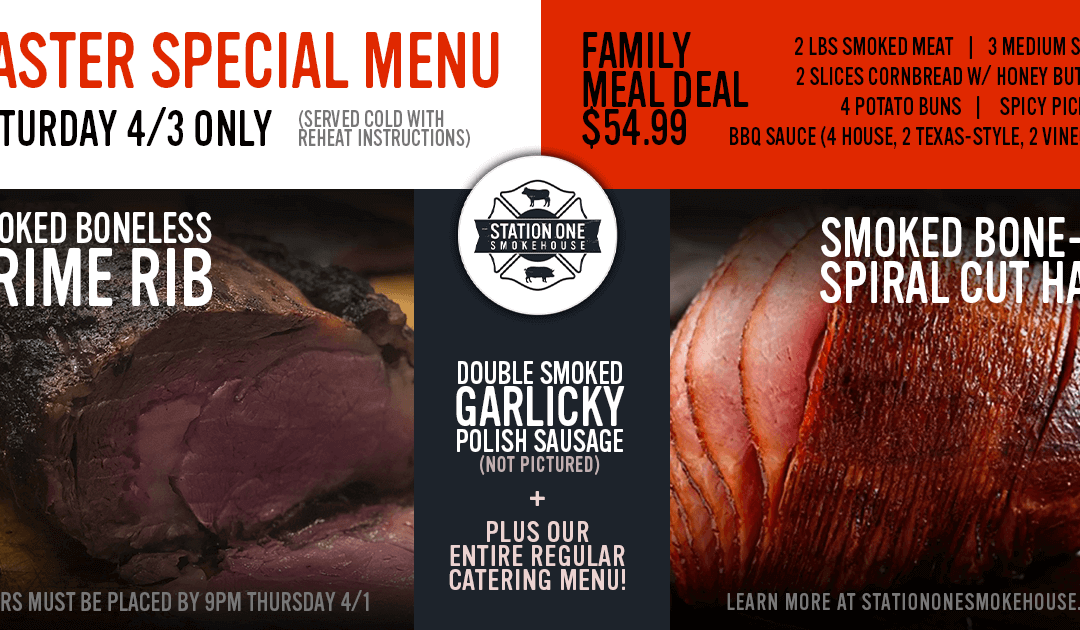 Easter Sunday 2022 Special Menu Is Now Available!