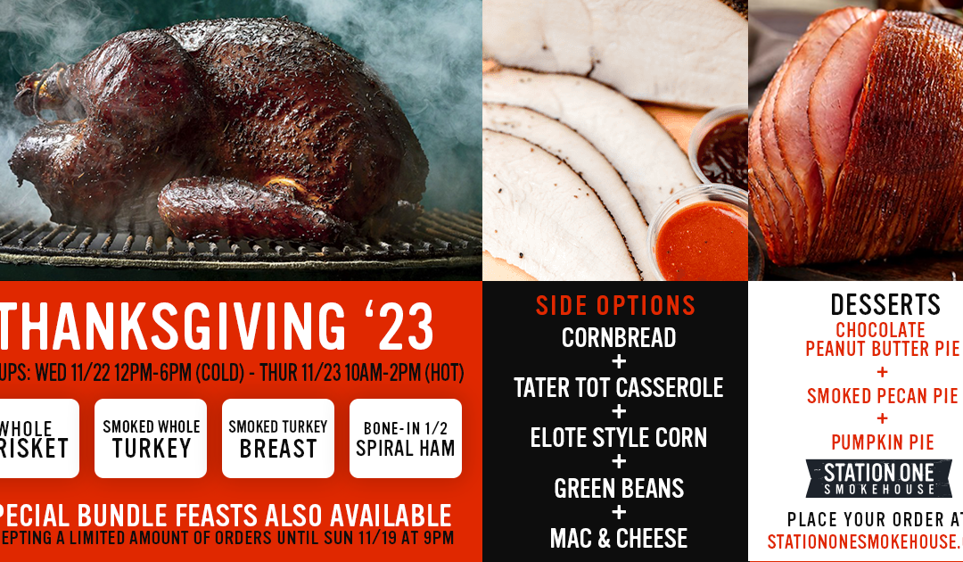 Thanksgiving 2023 Special Menu Is Now Available!