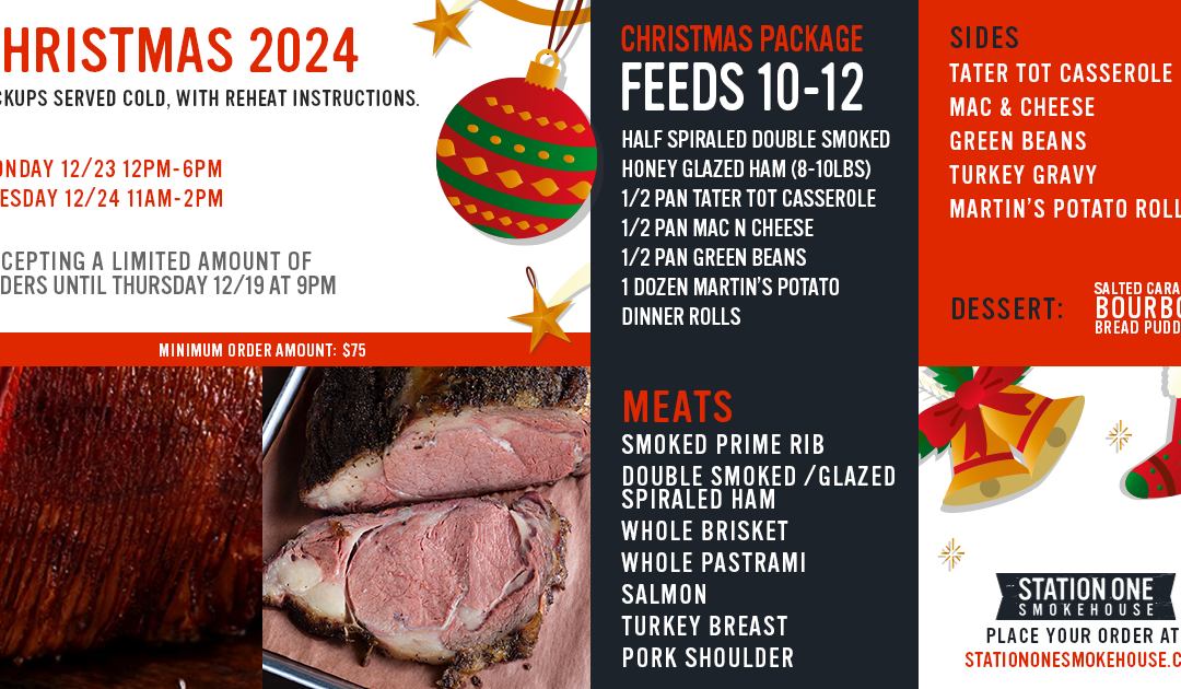Christmas 2024 Special Menu Is Now Available!